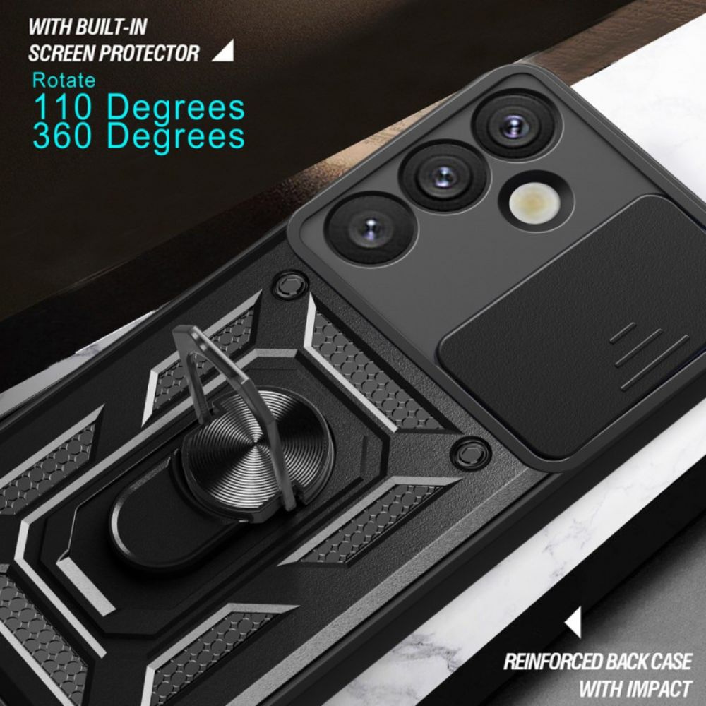 Hoesje Samsung Galaxy S25 5g Schuifbare Cameracover En Standaard