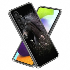 Hoesje Samsung Galaxy S25 5g Zwart Paard Bescherming Hoesje