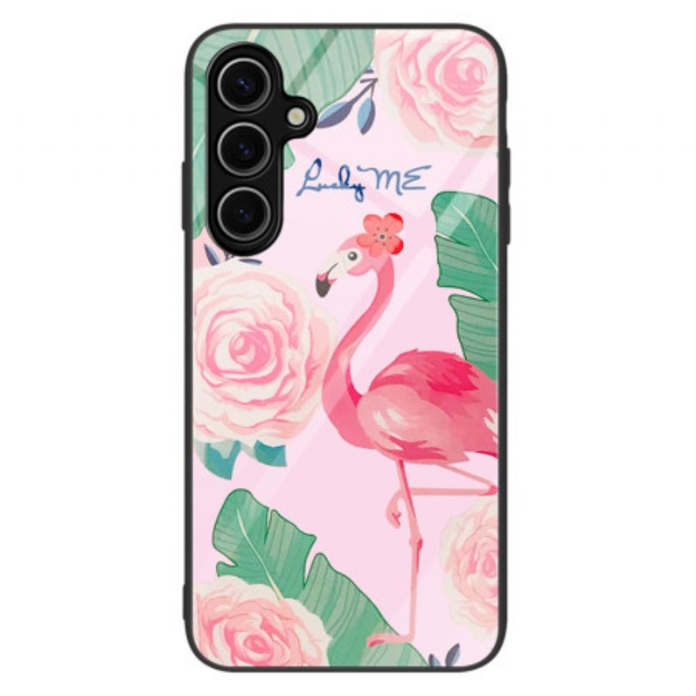 Hoesje Voor Samsung Galaxy S25 5g Flamingo Gehard Glas