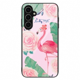 Hoesje Voor Samsung Galaxy S25 5g Flamingo Gehard Glas