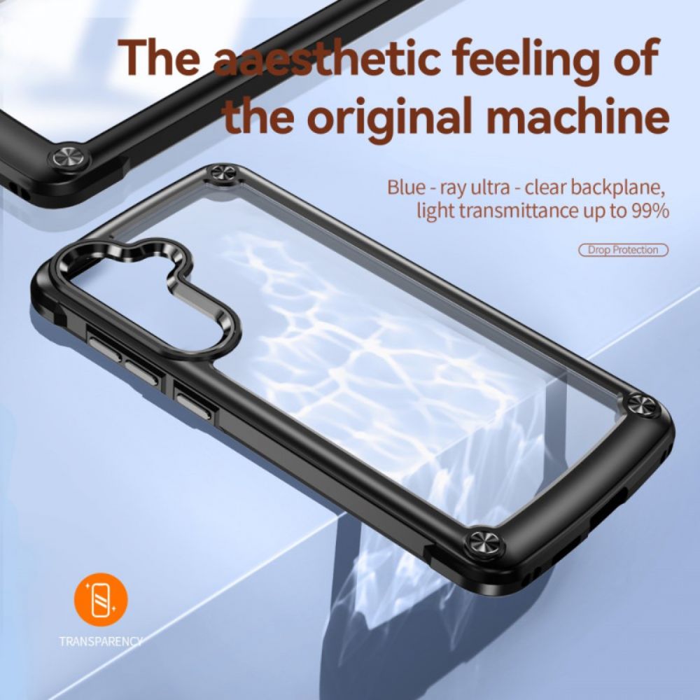 Hoesje Voor Samsung Galaxy S25 5g Transparant Met Siliconen Randen