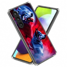 Hoesje Voor Samsung Galaxy S25 5g Twee Wolven