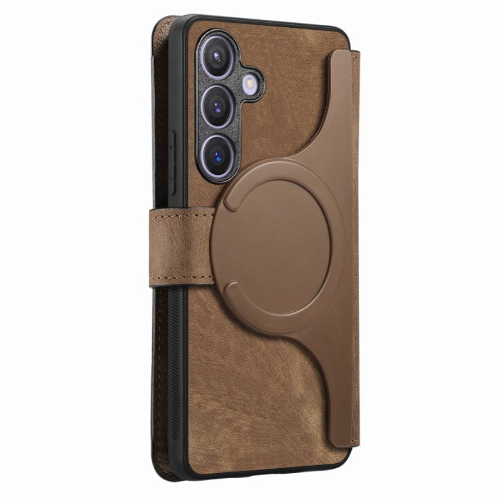 Leren Hoesje Samsung Galaxy S25 5g Afneembare Magnetische Hoes Bescherming Hoesje