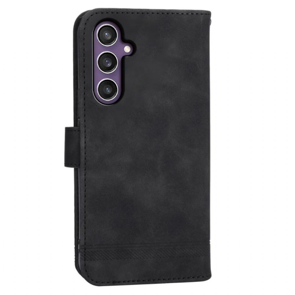 Leren Hoesje Samsung Galaxy S25 5g Dierfeng Bescherming Hoesje