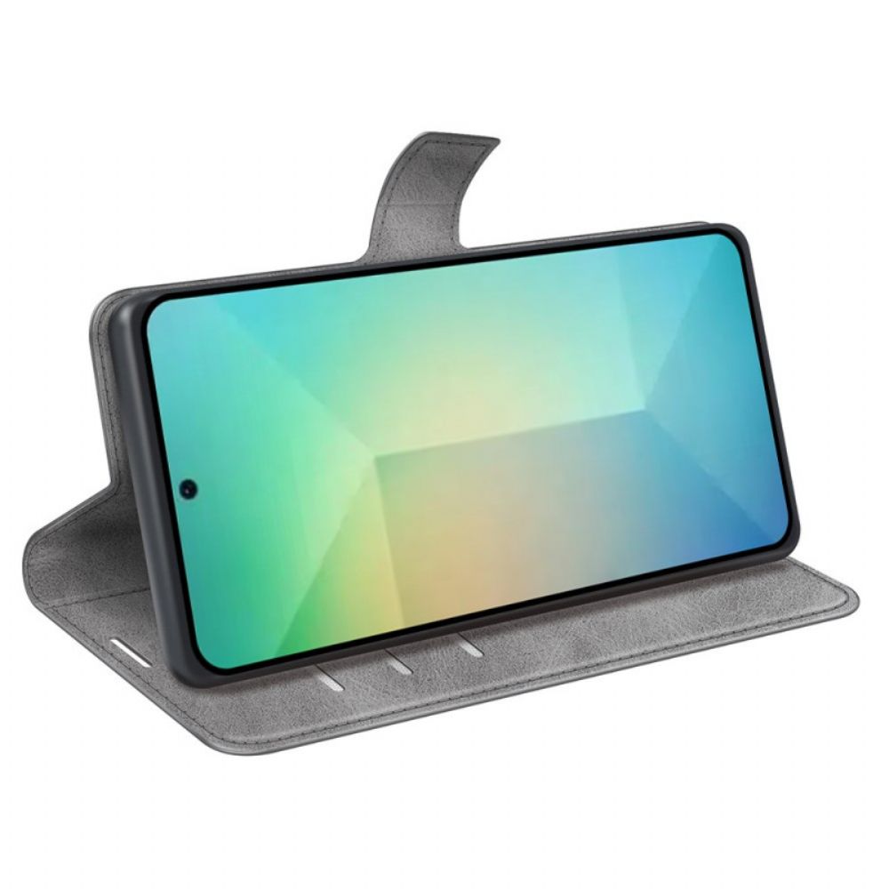 Leren Hoesje Samsung Galaxy S25 5g Leerstijl Bescherming Hoesje