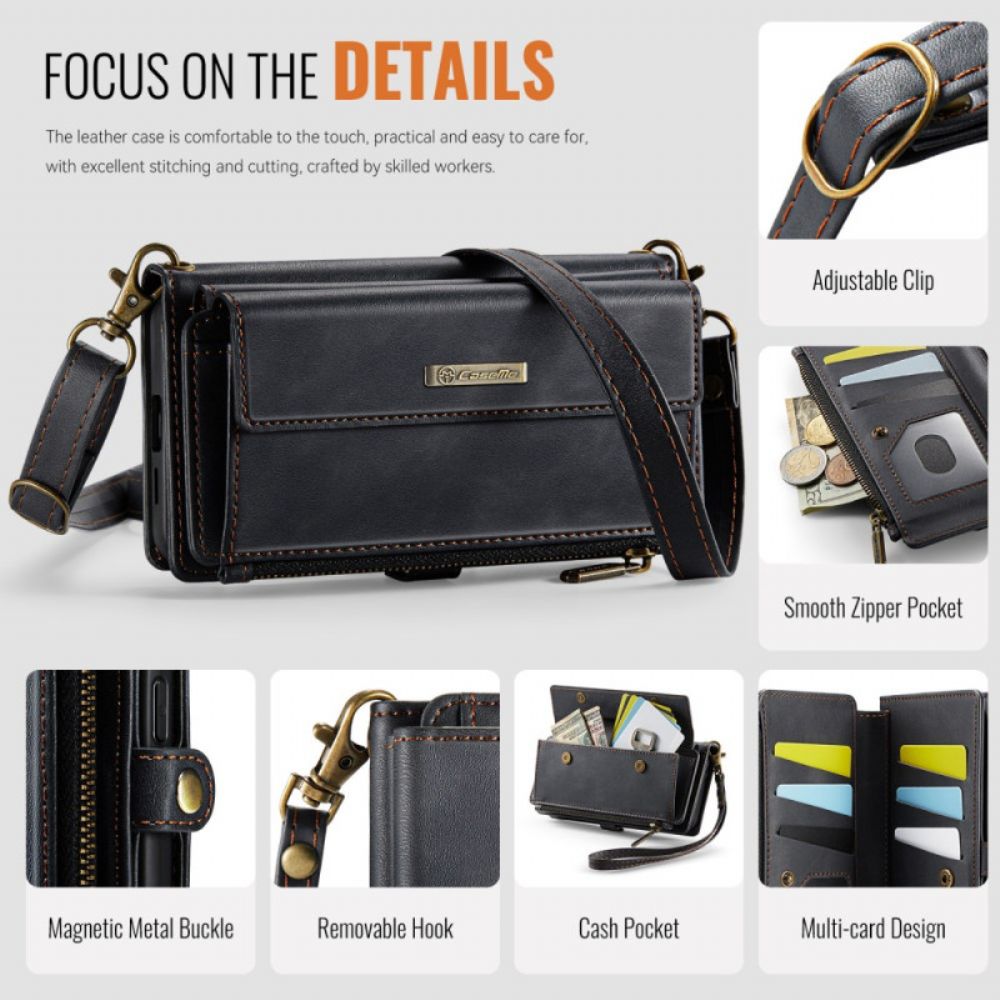 Leren Hoesje Samsung Galaxy S25 5g Volledig Rfid-portemonnee Bescherming Hoesje