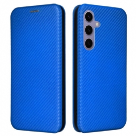 Leren Hoesje Voor Samsung Galaxy S25 5g Koolstofvezel