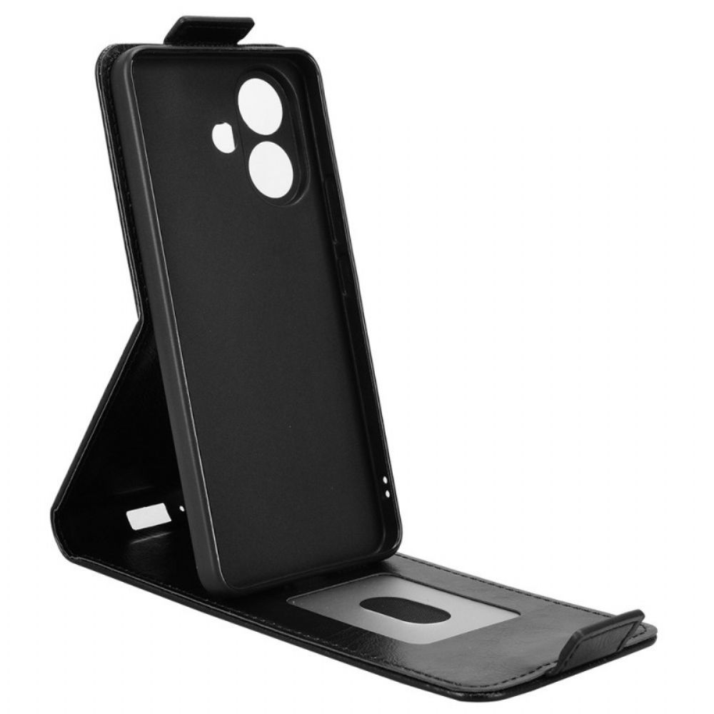 Flip Case Leren Vivo V60 Lite Ontwerp Met Verticale Klep