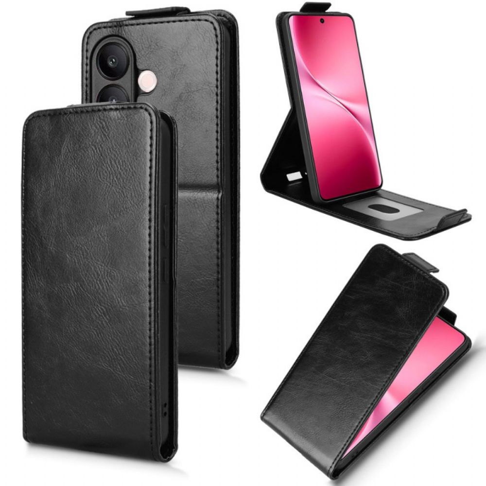 Flip Case Leren Vivo V60 Lite Ontwerp Met Verticale Klep