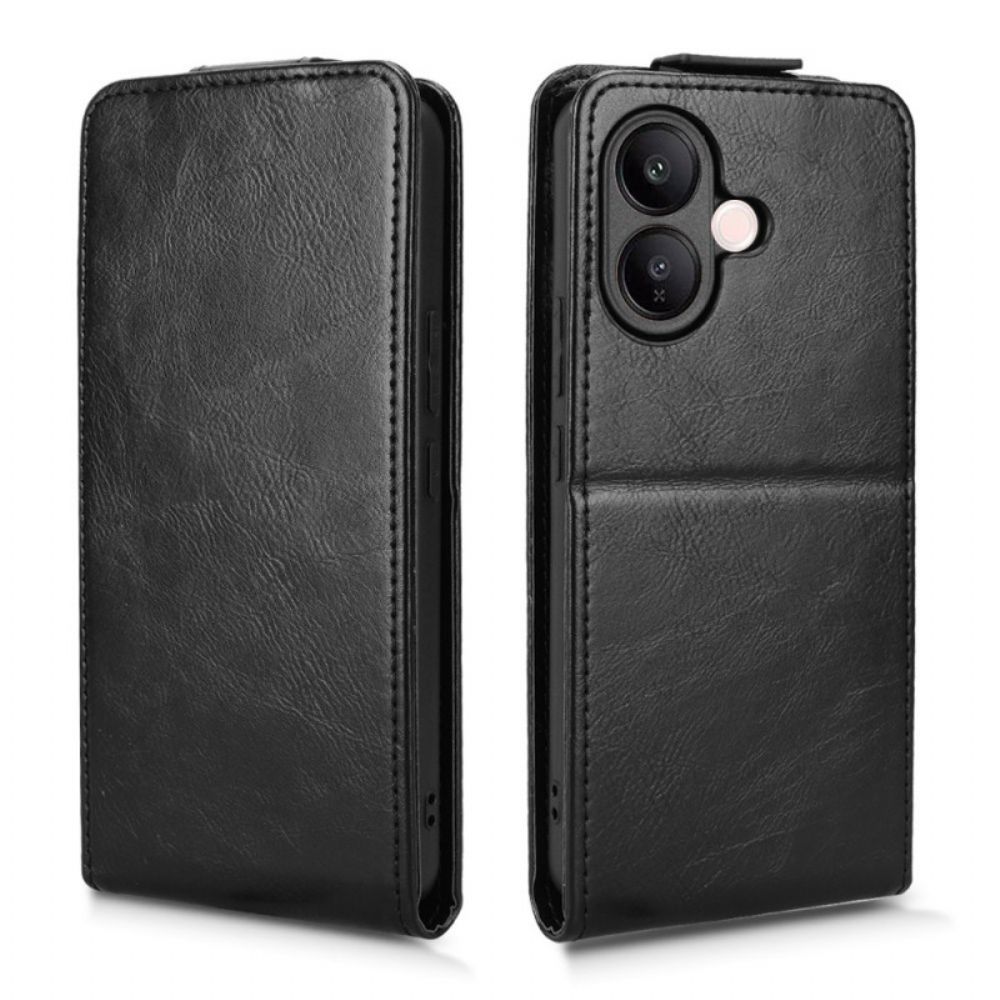 Flip Case Leren Vivo V60 Lite Ontwerp Met Verticale Klep