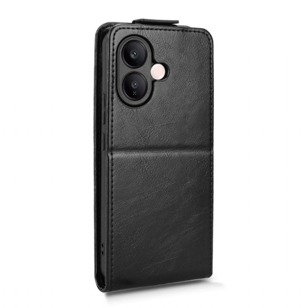 Flip Case Leren Vivo V60 Lite Ontwerp Met Verticale Klep