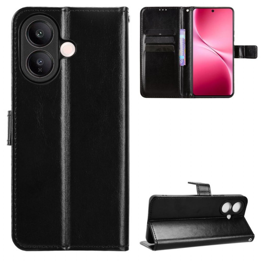 Flip Case Leren Vivo V60 Lite Opvallend Imitatieleer