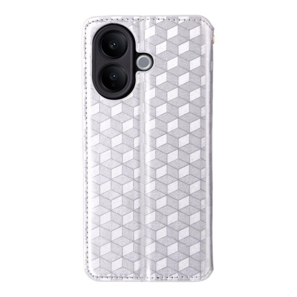Folio-hoesje Vivo V60 Lite Telefoonhoesje Diamantpatroon