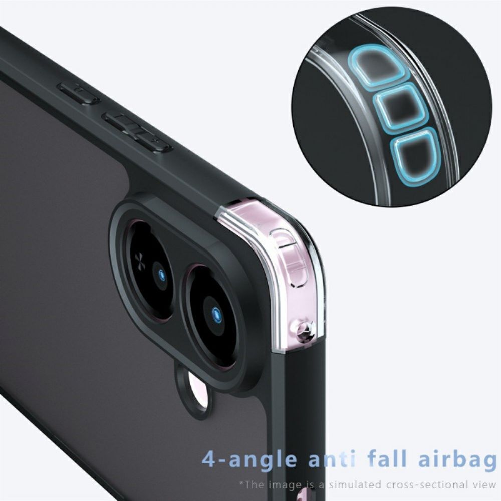 Hoesje Vivo V60 Lite Airbags Met Matte Afwerking Bescherming Hoesje