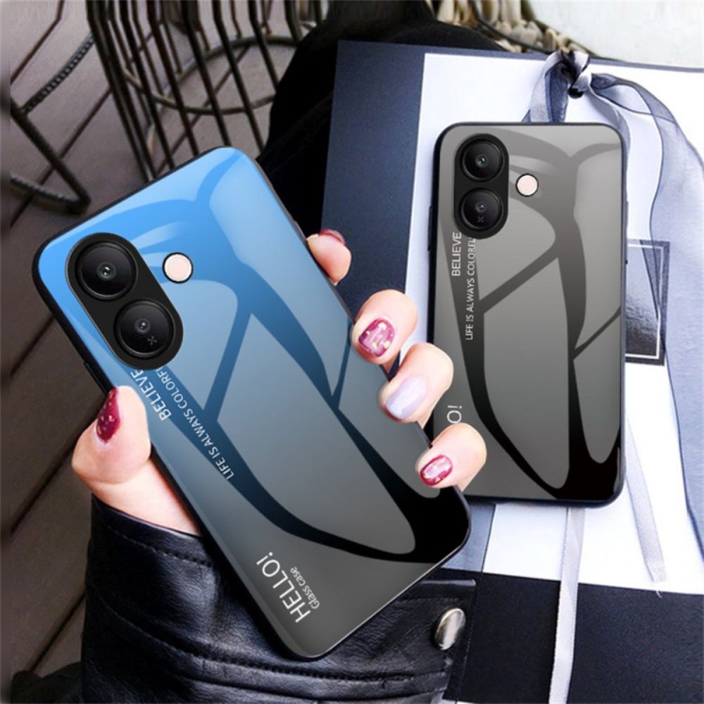 Hoesje Vivo V60 Lite Hello Gehard Glas