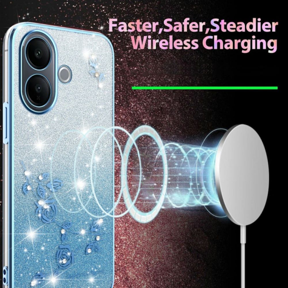 Hoesje Vivo V60 Lite Pailletten Met Kleurverloop