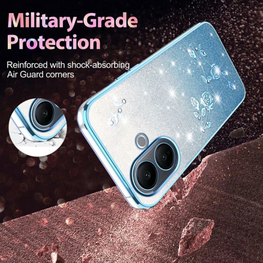 Hoesje Vivo V60 Lite Pailletten Met Kleurverloop