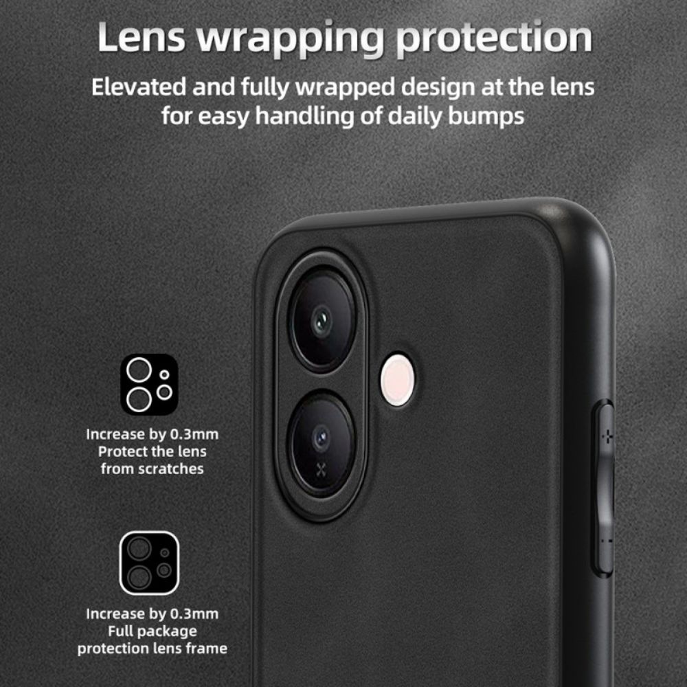 Hoesje Vivo V60 Lite Verstevigd Leereffect