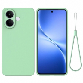 Hoesje Vivo V60 Lite Vloeibare Siliconen Band