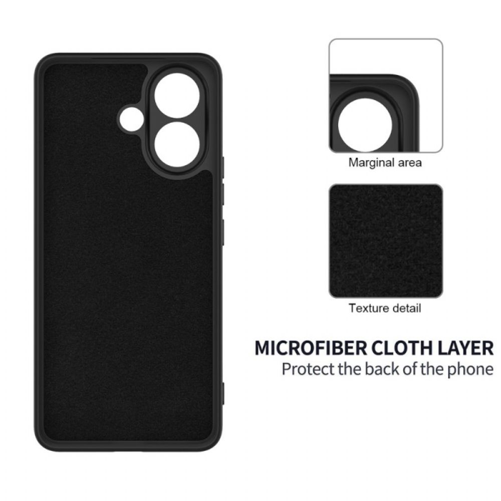 Hoesje Vivo V60 Lite Vloeibare Siliconen Band