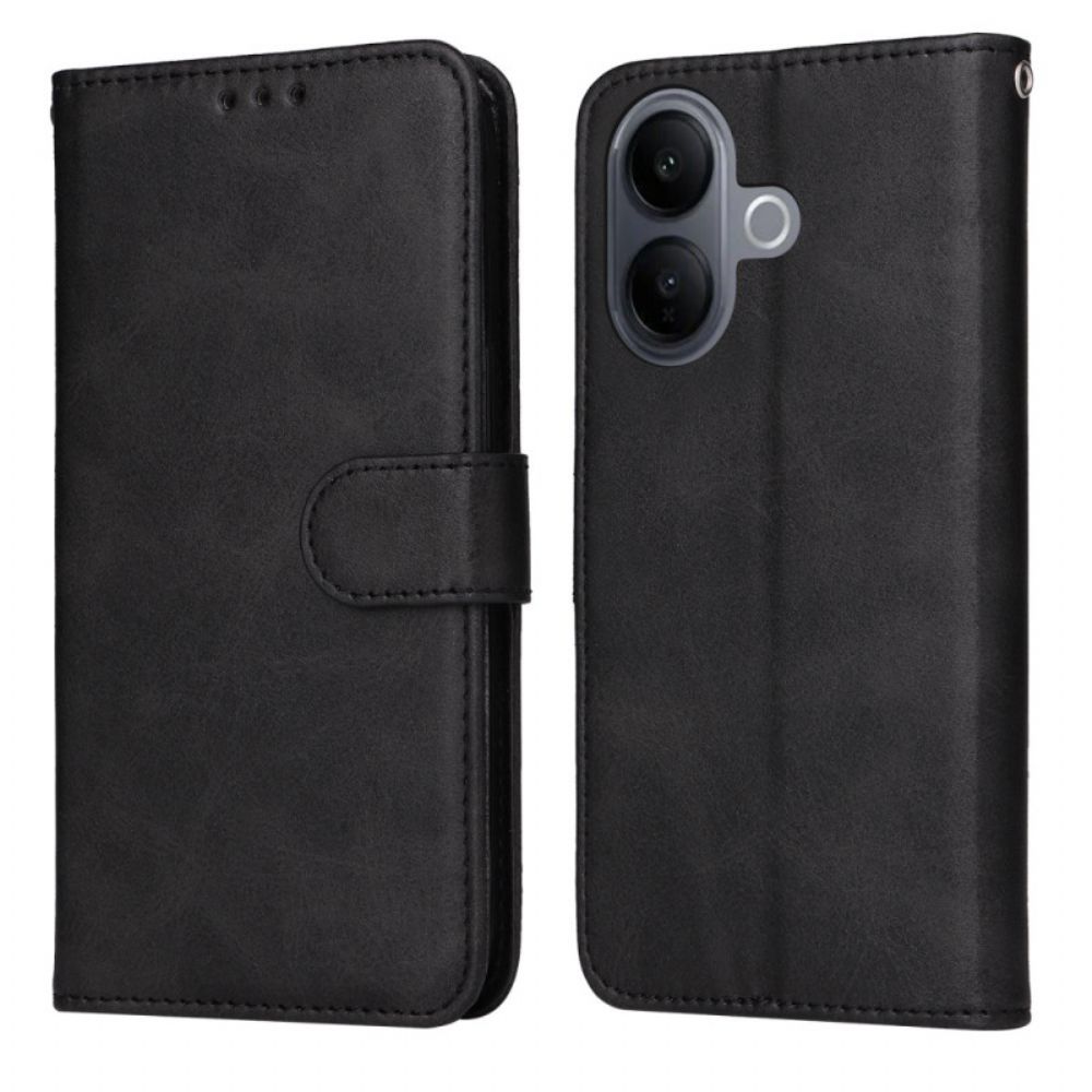 Leren Hoesje Vivo V60 Lite Leereffect Bescherming Hoesje