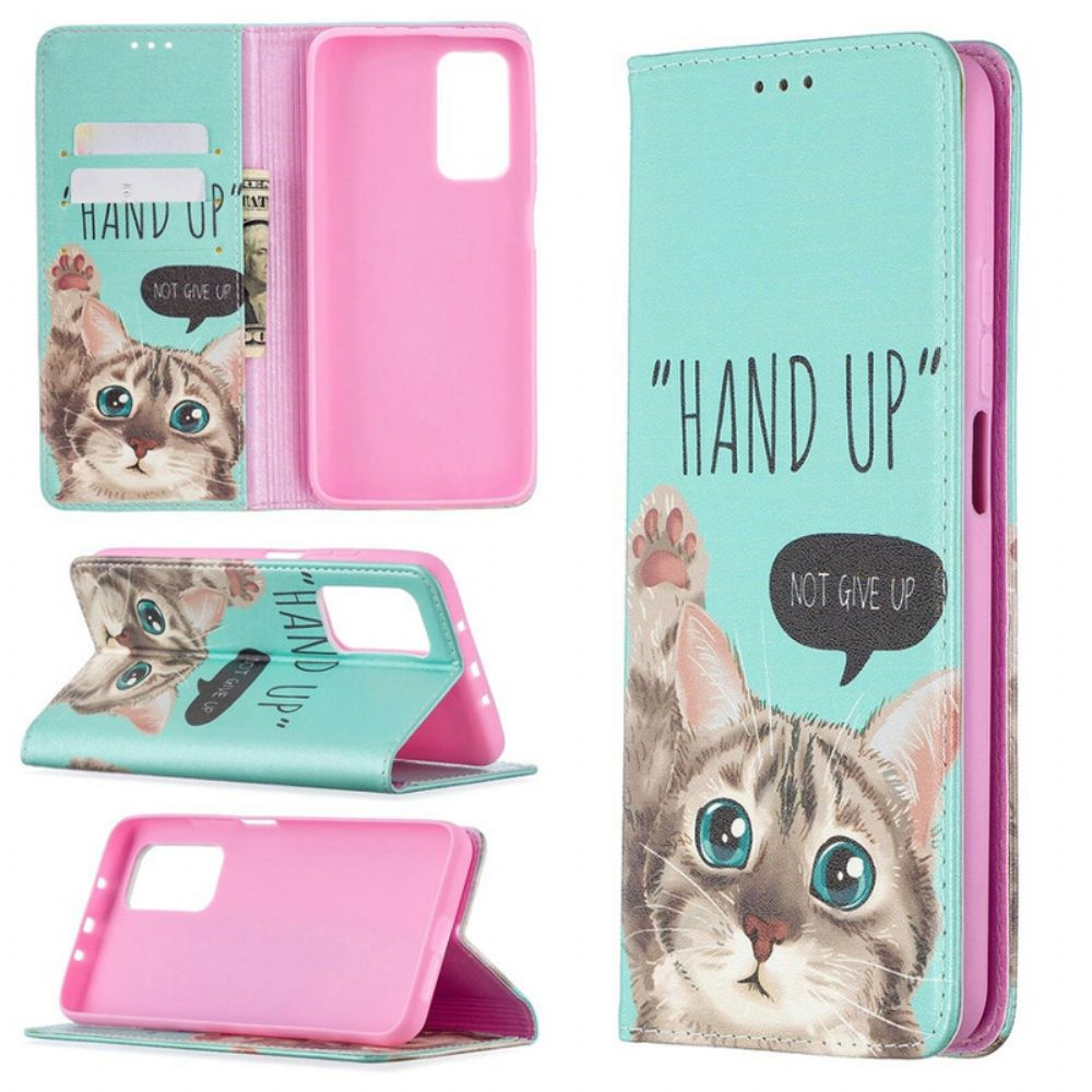 Bescherming Hoesje voor Xiaomi Mi 10T / 10T Pro Folio-hoesje Hand Omhoog