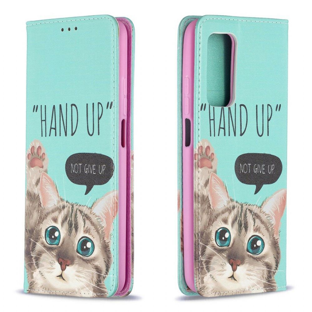 Bescherming Hoesje voor Xiaomi Mi 10T / 10T Pro Folio-hoesje Hand Omhoog