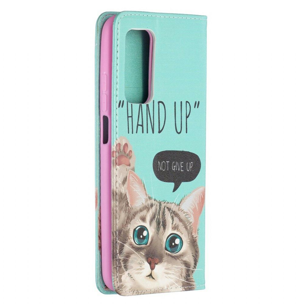 Bescherming Hoesje voor Xiaomi Mi 10T / 10T Pro Folio-hoesje Hand Omhoog