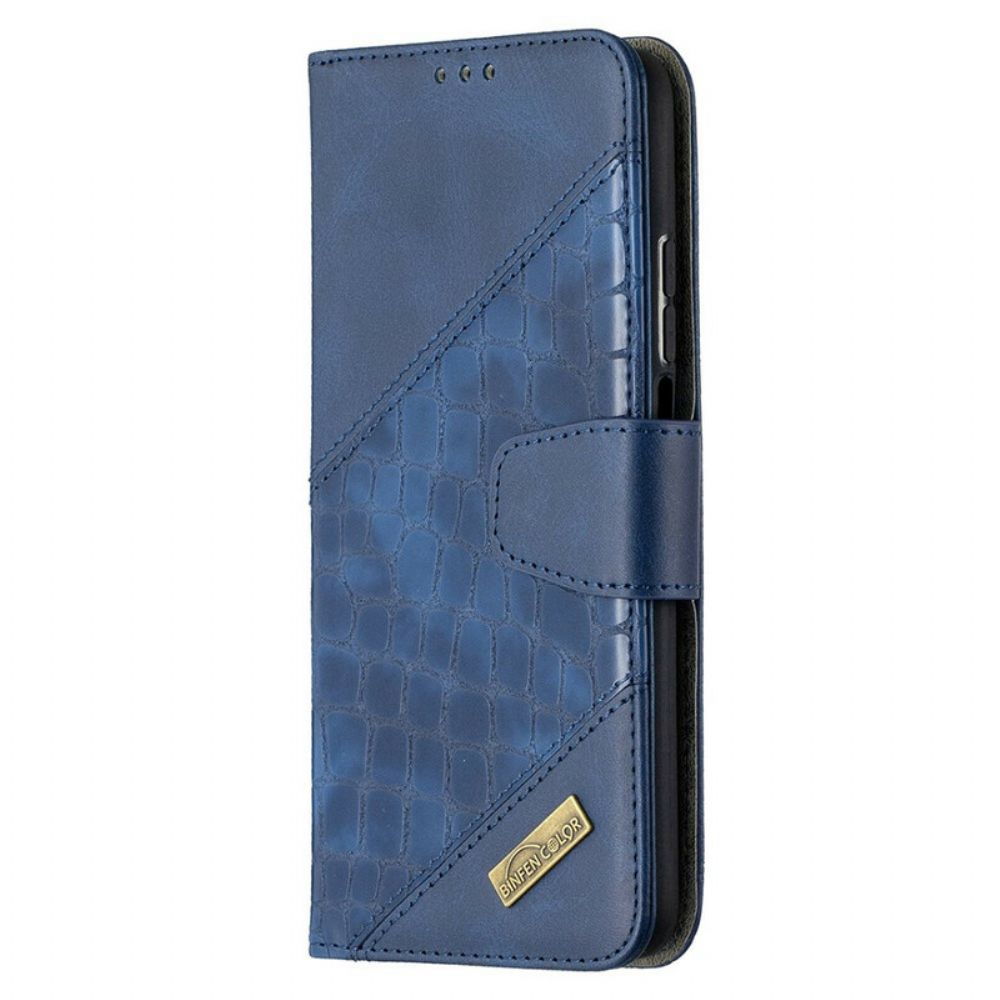 Folio-hoesje voor Xiaomi Mi 10T / 10T Pro Klassiek Krokodillenleereffect