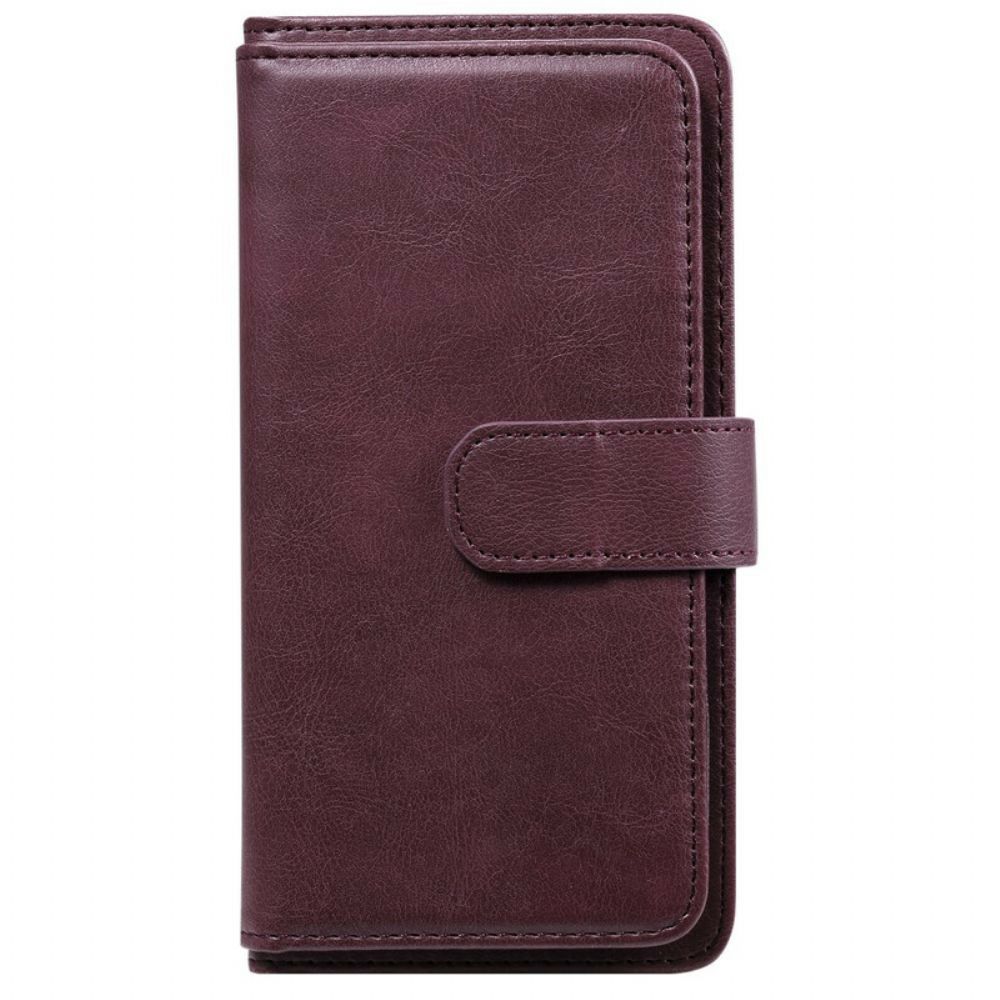Folio-hoesje voor Xiaomi Mi 10T / 10T Pro Multifunctionele Kaarthouder Voor 10 Kaarten