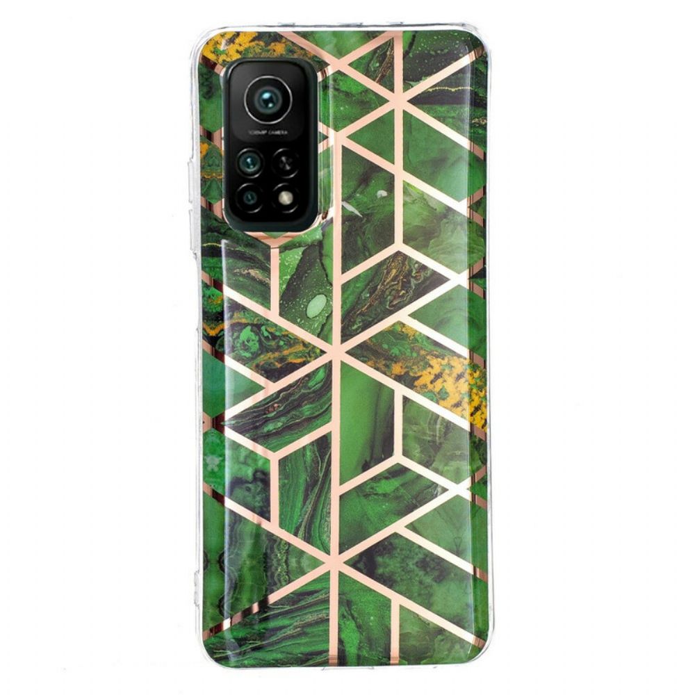 Hoesje voor Xiaomi Mi 10T / 10T Pro Kleurrijke Geometrie Marmer 2