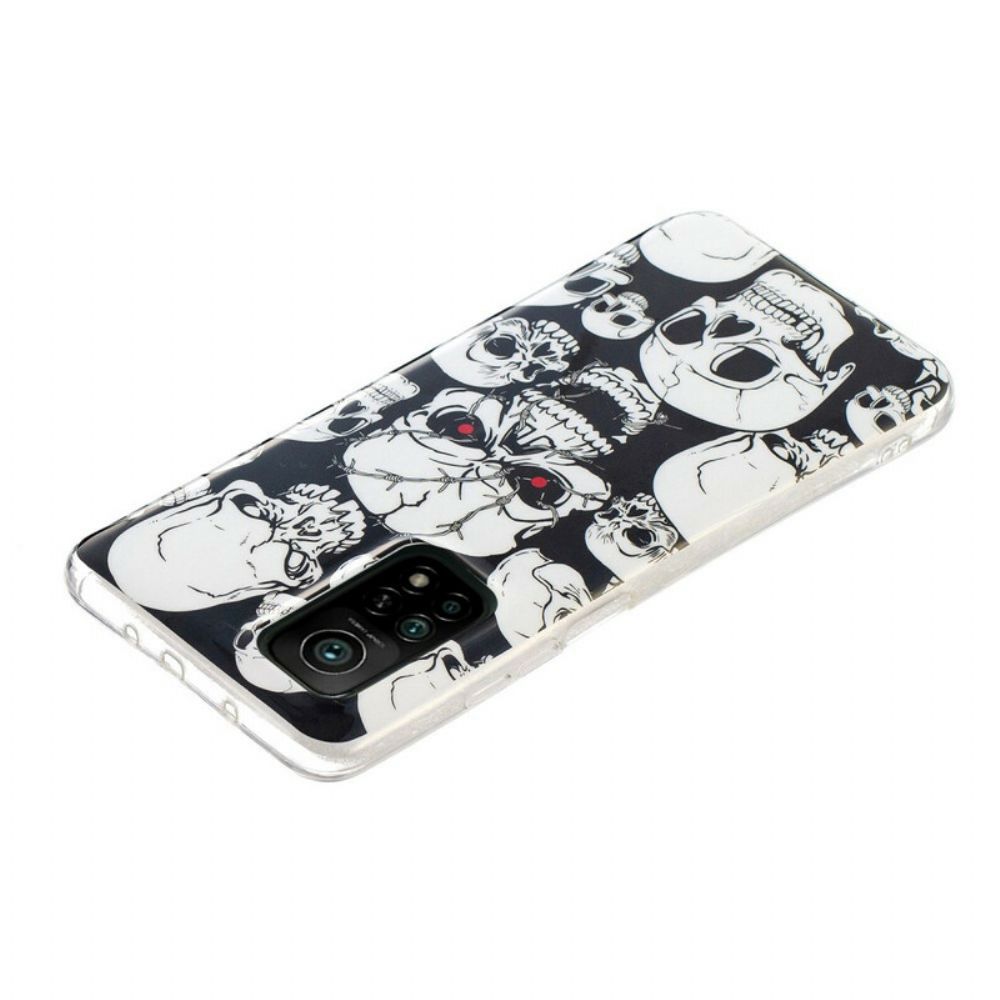 Hoesje voor Xiaomi Mi 10T / 10T Pro Pas Op Voor Fluorescerende Schedels