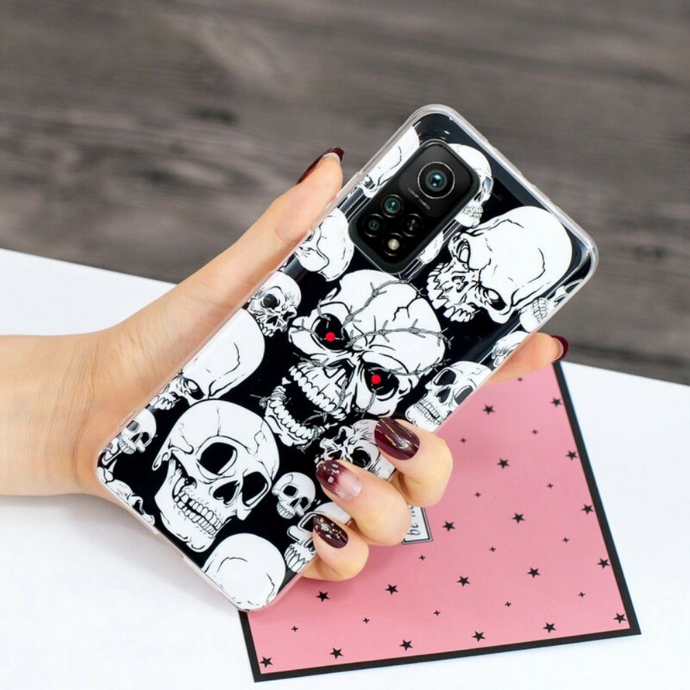 Hoesje voor Xiaomi Mi 10T / 10T Pro Pas Op Voor Fluorescerende Schedels