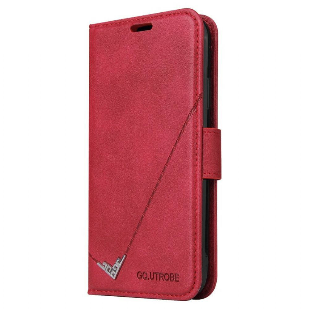 Leren Hoesje voor Xiaomi Mi 10T / 10T Pro Fancy Kunstleer Metaal Gq.utrobe