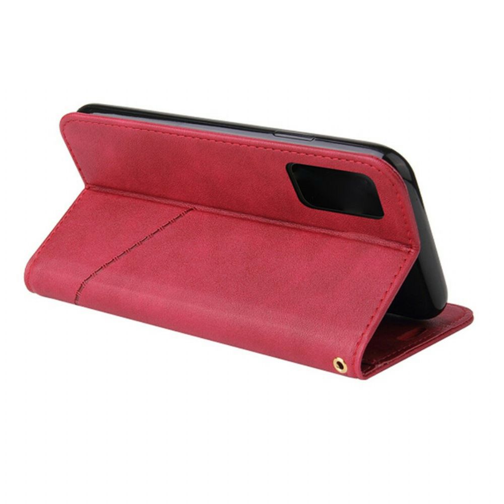 Leren Hoesje voor Xiaomi Mi 10T / 10T Pro Fancy Kunstleer Metaal Gq.utrobe