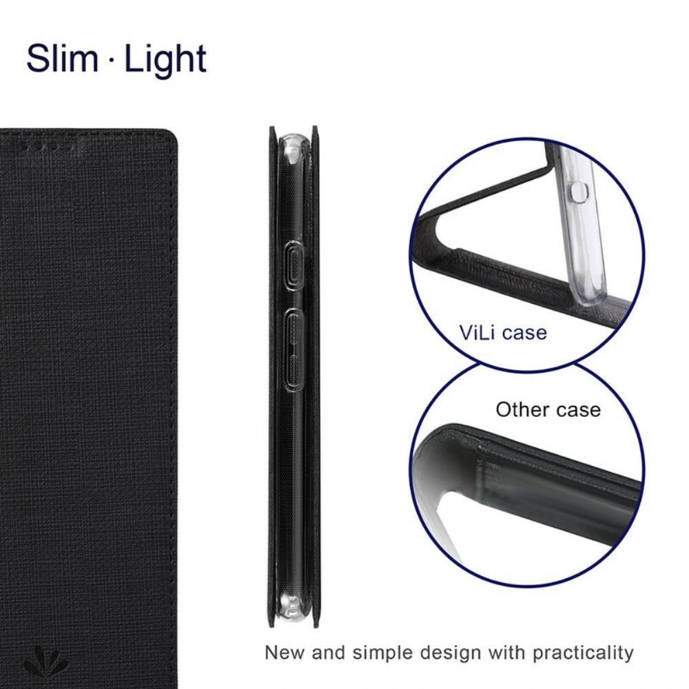 Bescherming Hoesje voor Google Pixel 5A Folio-hoesje Vili Dmx Getextureerd
