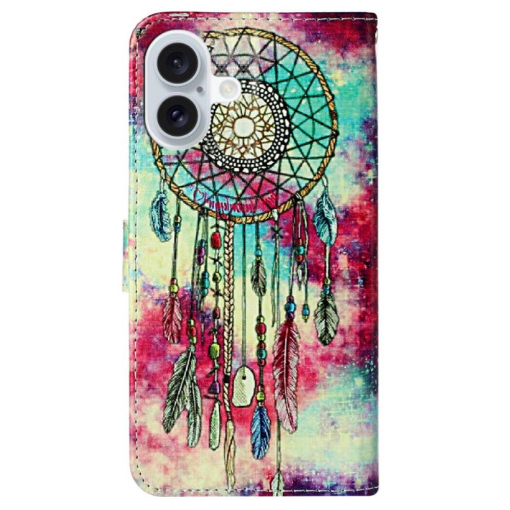 Leren Hoesje iPhone 16 Plus Dromenvanger Bescherming Hoesje