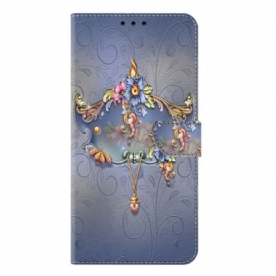 Bescherming Hoesje Samsung Galaxy S25 Plus 5g Gegraveerde Bloemen