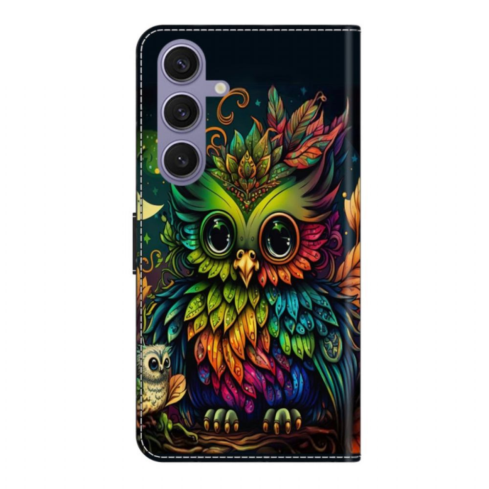 Bescherming Hoesje Samsung Galaxy S25 Plus 5g Kleurrijke Uil