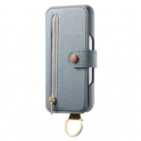 Bescherming Hoesje Samsung Galaxy S25 Plus 5g Portemonnee Met Rits