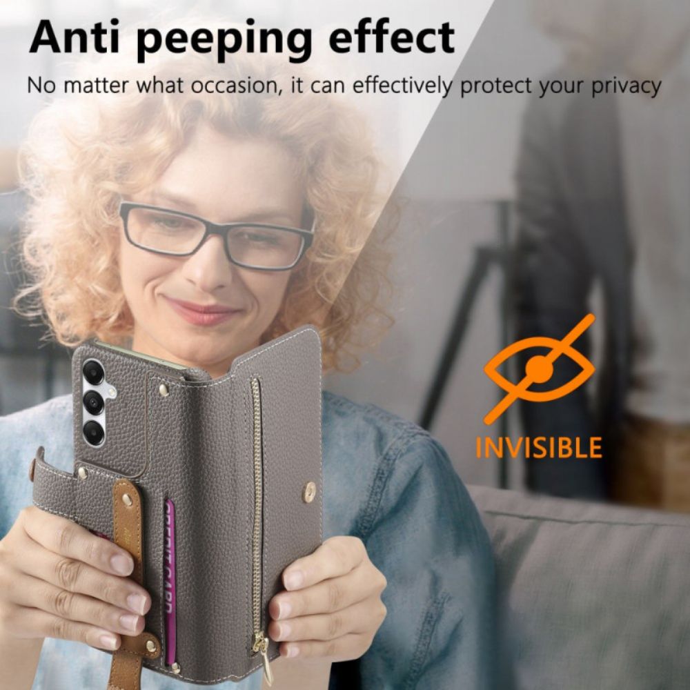 Bescherming Hoesje Samsung Galaxy S25 Plus 5g Portemonnee Met Rits