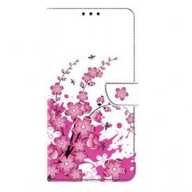 Bescherming Hoesje Samsung Galaxy S25 Plus 5g Roze Bloemenpatroon