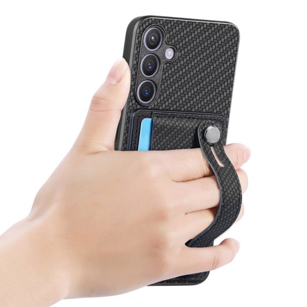 Case Hoesje Samsung Galaxy S25 Plus 5g Telefoonhoesje Bandje En Kaarthouder