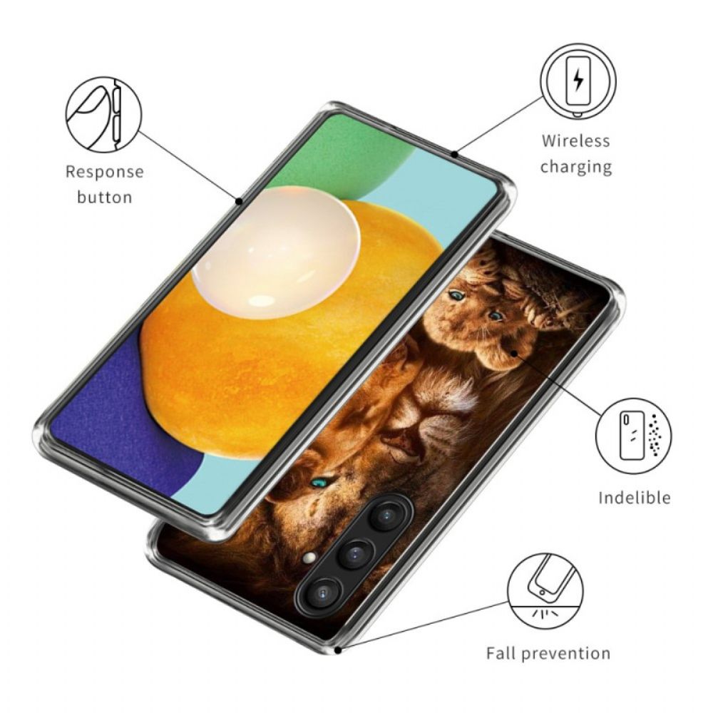 Case Hoesje Samsung Galaxy S25 Plus 5g Telefoonhoesje Leeuwenwelp