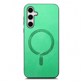 Cover Hoesje Samsung Galaxy S25 Plus 5g Telefoonhoesje Compatibel Met Leereffect Magsafe