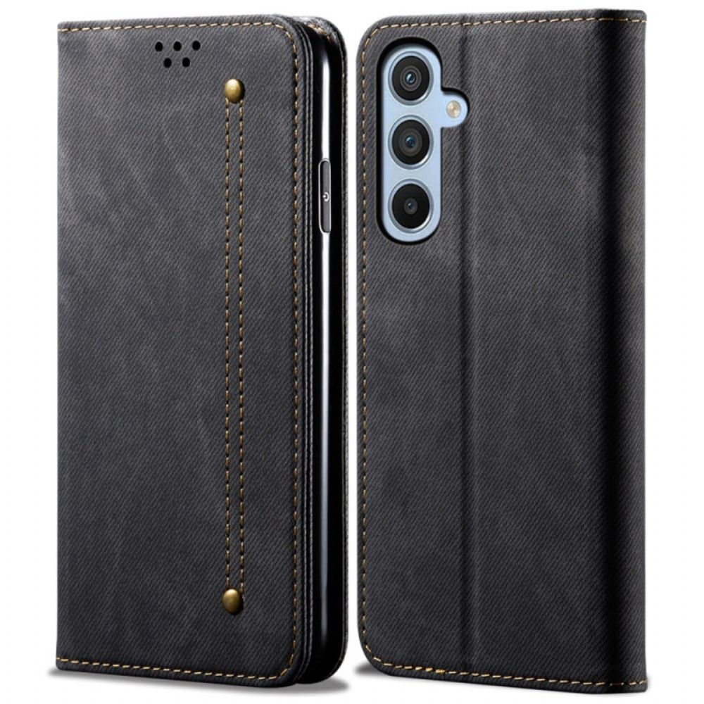 Folio-hoesje Samsung Galaxy S25 Plus 5g Denimstof