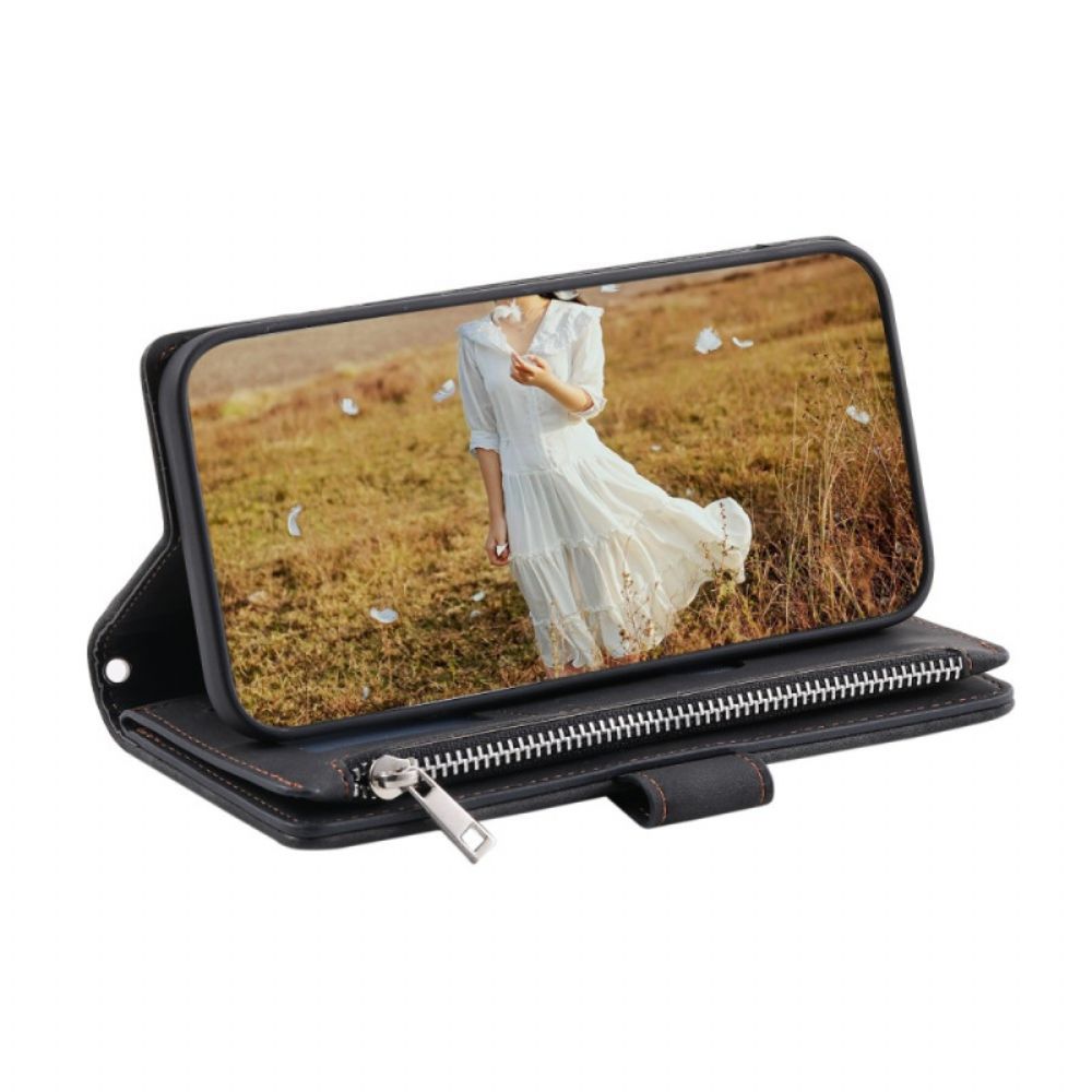 Folio-hoesje Samsung Galaxy S25 Plus 5g Gewatteerde Portemonnee