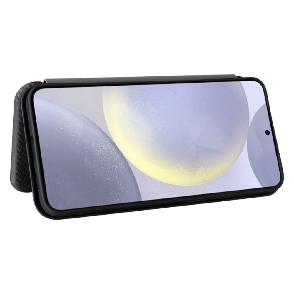 Folio-hoesje Samsung Galaxy S25 Plus 5g Koolstofvezel