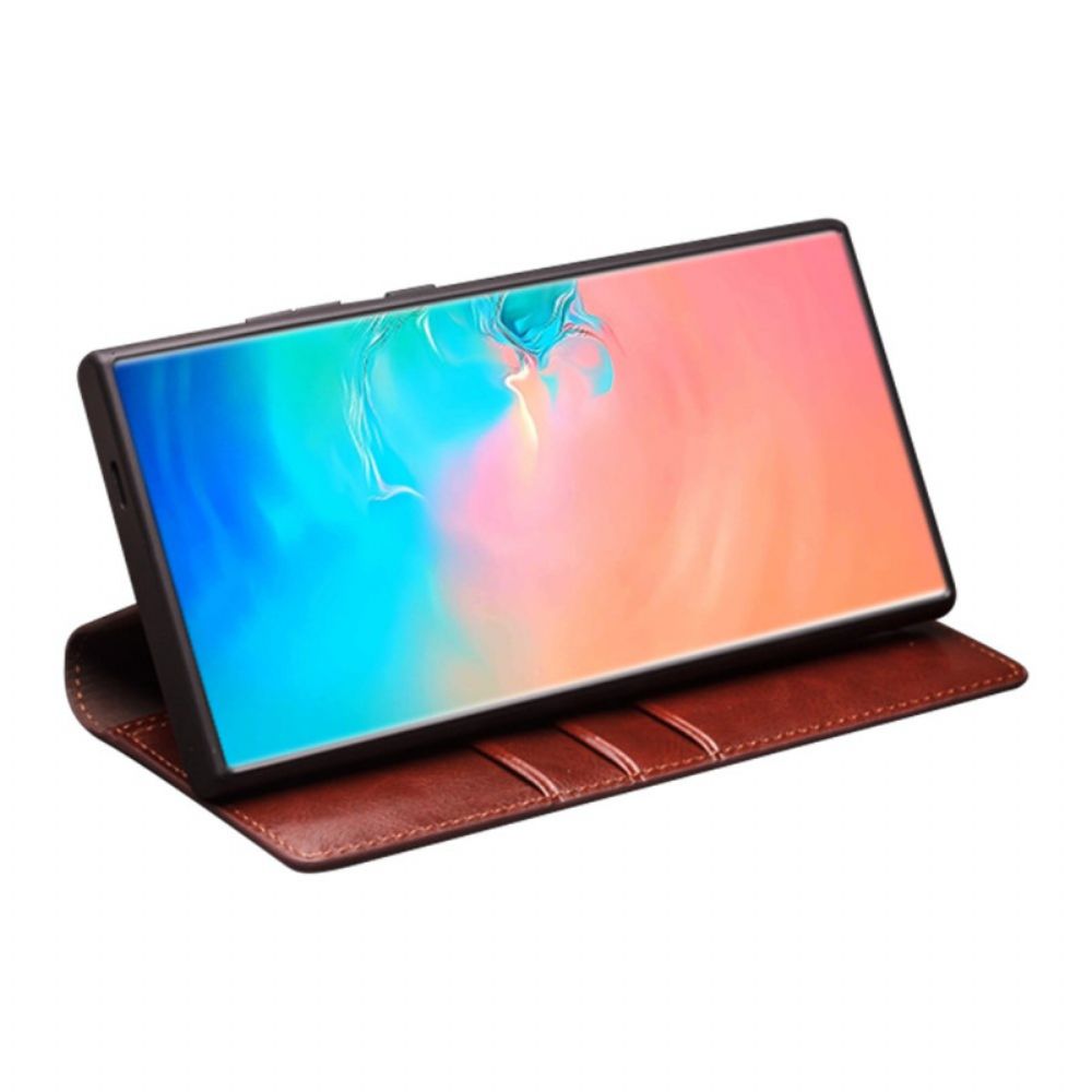 Folio-hoesje Voor Samsung Galaxy S25 Plus 5g Echt Leer