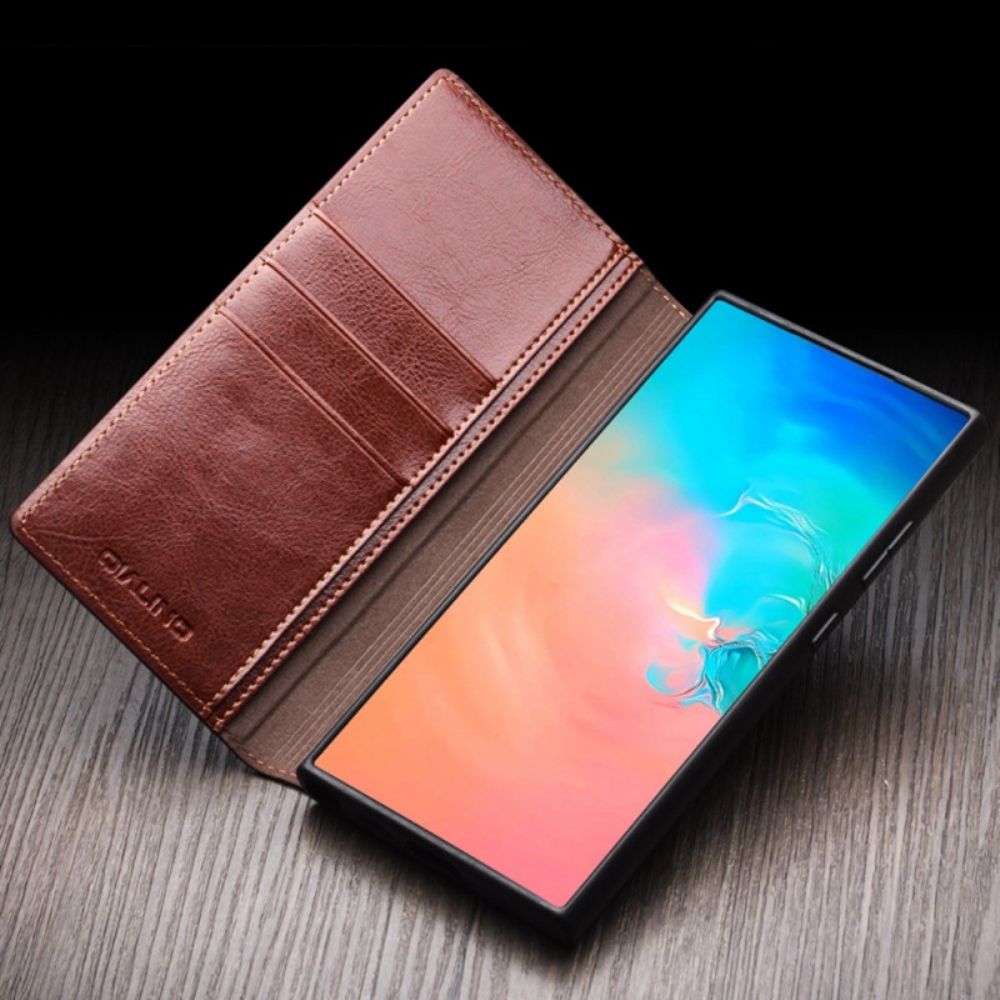 Folio-hoesje Voor Samsung Galaxy S25 Plus 5g Echt Leer